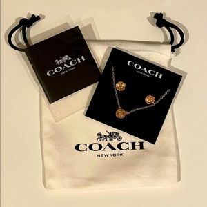 Coach Necklace & Earrings